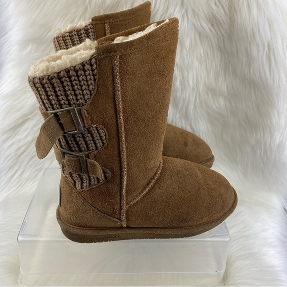 BEARPAW BOSHIE CHESTNUT DISTRESS SNOW- WINTER BOOTS SIZE 7 - Picture 2 of 10